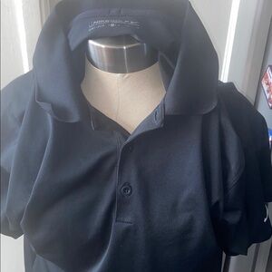 Nike Black Button-Up Polo